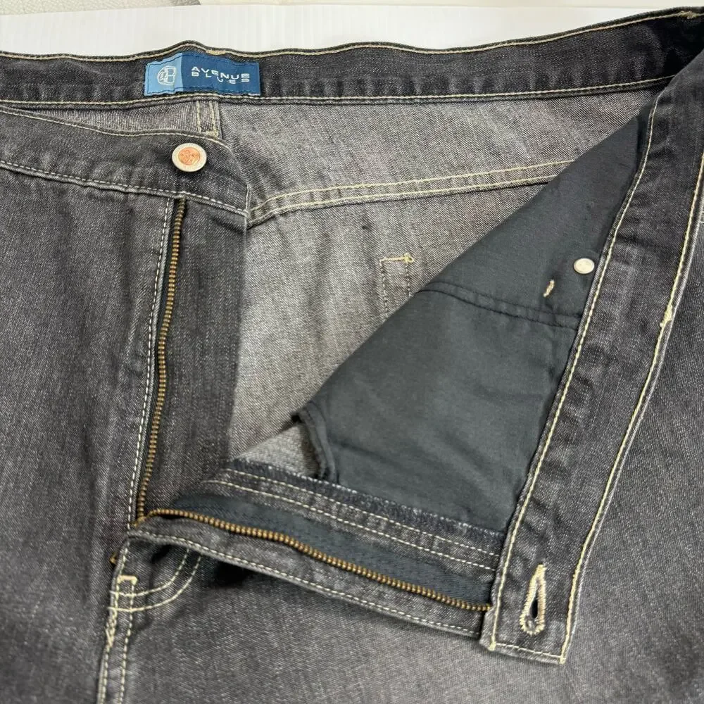 Avenue Blues Straight Leg Jeans High Rise Dark Wash Women 26 - Picture 3 of 13